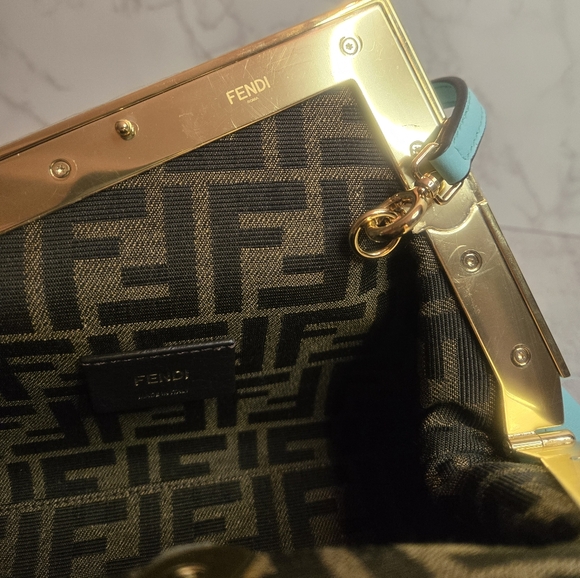 Fendi First Small in "Tiffany" Blue - Picture 4 of 11
